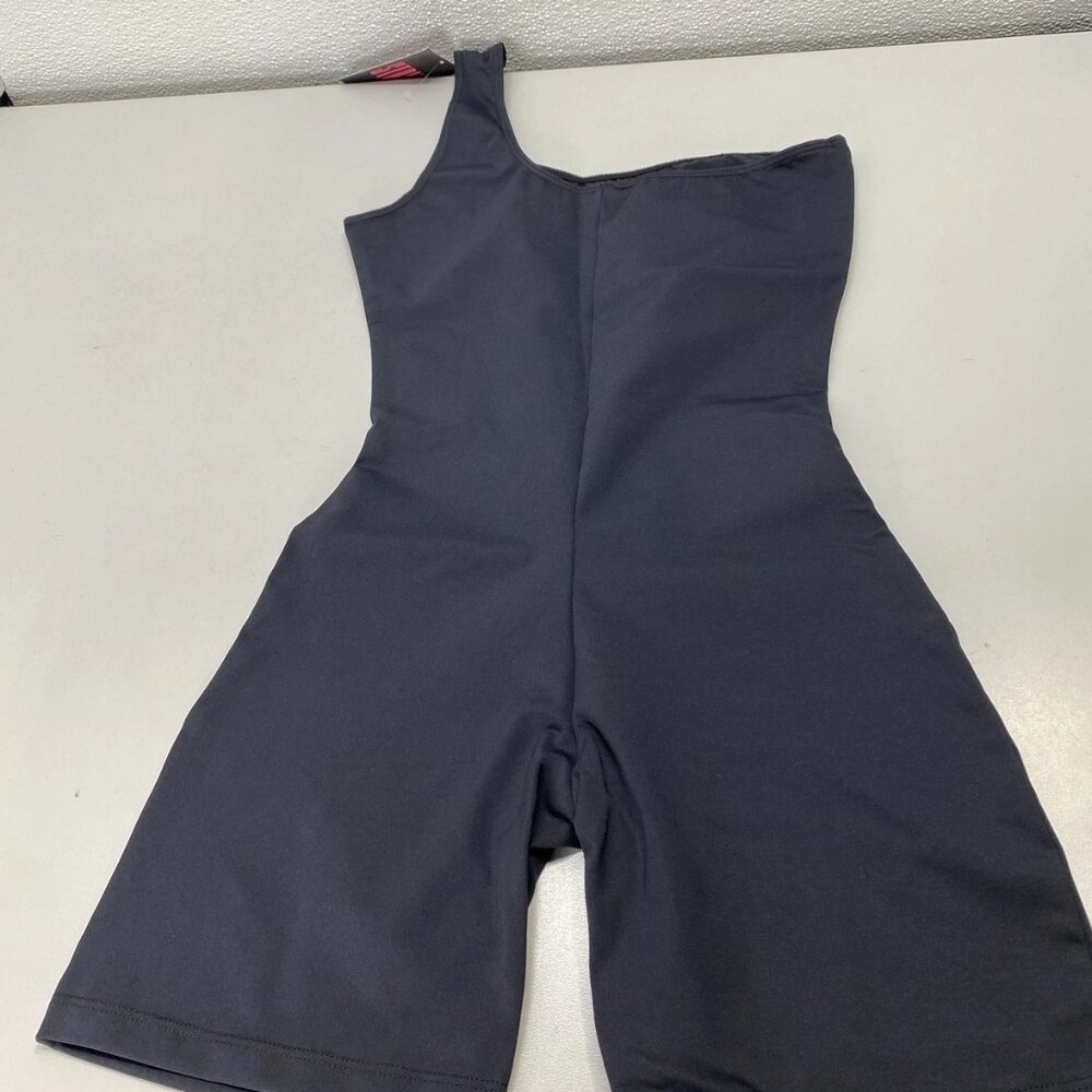NEW STRIPT “Cassie” One-Shoulder Biker Bodysuit – Size M (NWT)